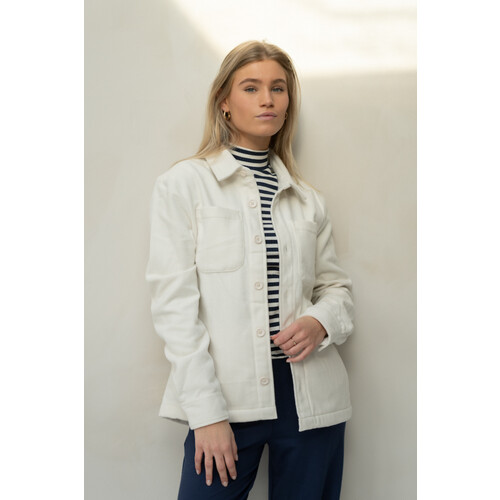 Common and Sense dames vegan Overhemd Jasje Wit Tweedehands