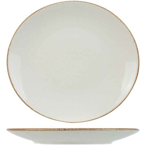 Cosy&Trendy Granite - Dessertbord - Oven Magnetron Vaatwasserbestendig - Ivoor D22cm Tweedehands