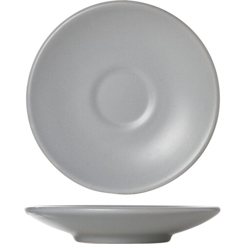 Cosy&Trendy Serena Grey Schoteltje -Ø 14.3 cm - Aardewerk - Set van 12 Tweedehands