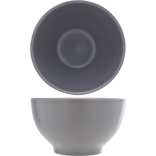 Cosy&Trendy Serena - Kom -Ø 14 cm - Aardewerk - Grijs (set van 16) Tweedehands