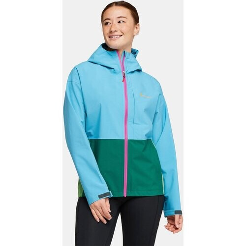 COTOPAXI Cielo Regenjas Dames Lichtblauw/Groen Tweedehands