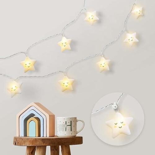 CozyHome Lichtketting voor de kinderkamer - 20 led-sterren