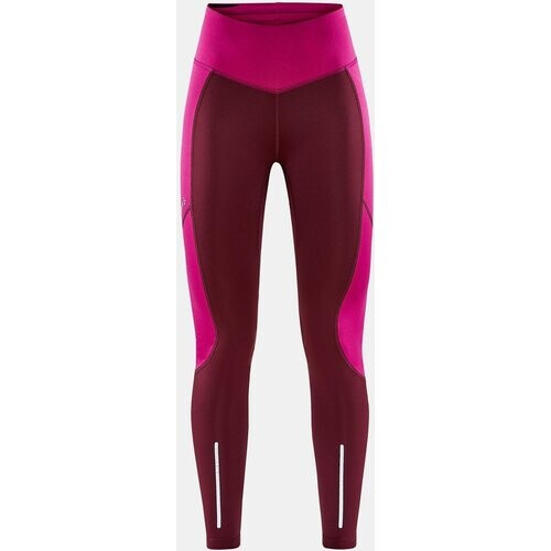 Craft Adventure Essence Warm Legging Dames Bordeaux / Kastanjebruin/Middenroze Tweedehands