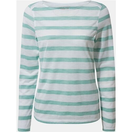 Craghoppers Nosilife Erin Longsleeve Top Dames Groen/Wit Tweedehands