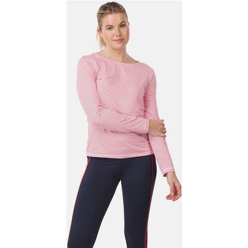 Craghoppers Nosilife Erin Longsleeve Top Dames Wit/Rood Tweedehands