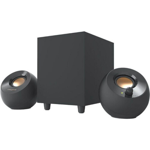 Creative Technology Pebble Plus - 2.1 USB-desktopluidsprekers - Subwoofer - Zwart