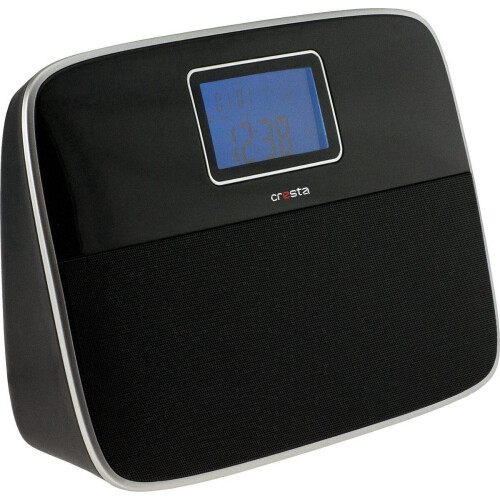 Cresta SSP800 - Klokradio met Speakerset - FM radio - Zwart