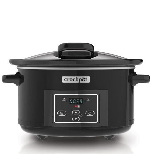 Crock Pot CR052 - Slow Cooker - 4,7L Hinged Lid - Zwart