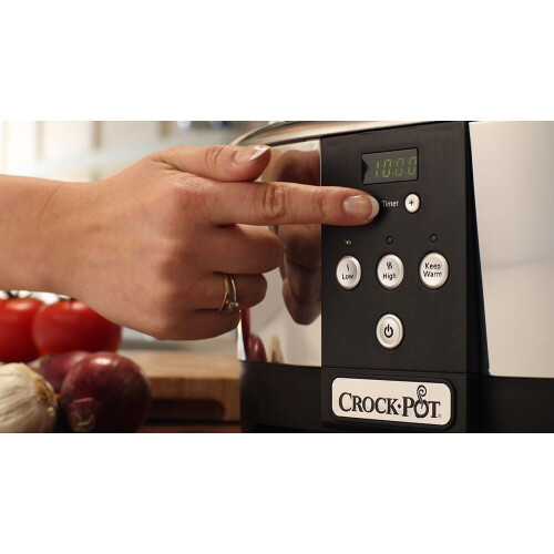 Crock Pot CR605 - Slowcooker - 5.7 liter - Zilver/Zwart