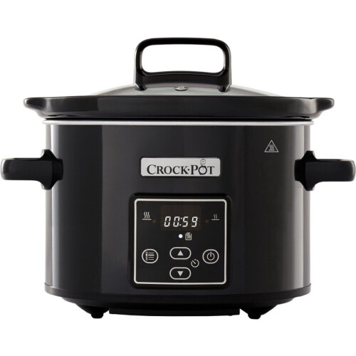 CrockPot CR-61 - Slow Cooker 2,4L - Digitale timer - Zwart Tweedehands