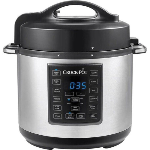 CrockPot CR051 - Express Pot - Snelkookpan 5,6L - RVS/Zwart Tweedehands