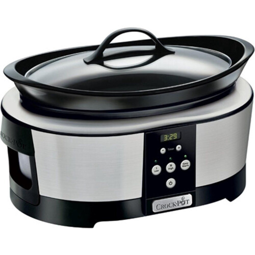 CrockPot CR605 - Slow Cooker 5,7L - Digitaal programmeerbaar - Zilver