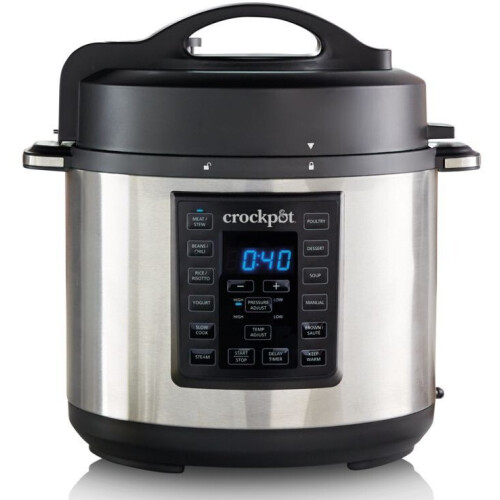 CrockPot Express Pot - Multi Cooker 5,6L - 8 voorinstellingen 4 kookmethodes (inclusief stoommand en tang)