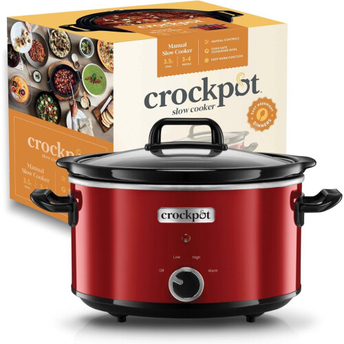 CrockPot SCV400RD - Slowcooker - 3 programma's - Rood