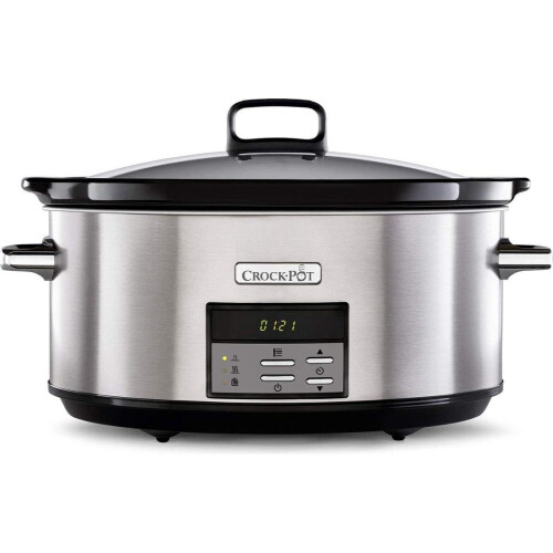CrockPot - Slowcooker - 7,5L - Digital timer - Zwart Tweedehands