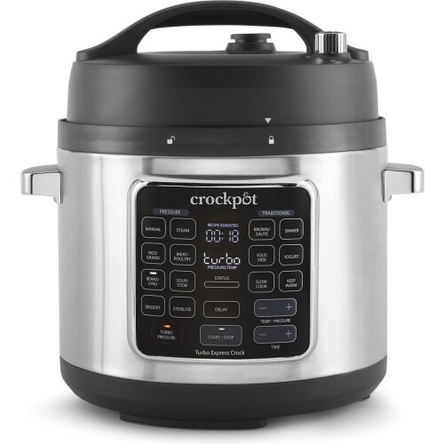 CrockPot Turbo Express CSC062X - Multicooker 14-in-1 - 5,6L RVS/Zwart (nieuw) Tweedehands