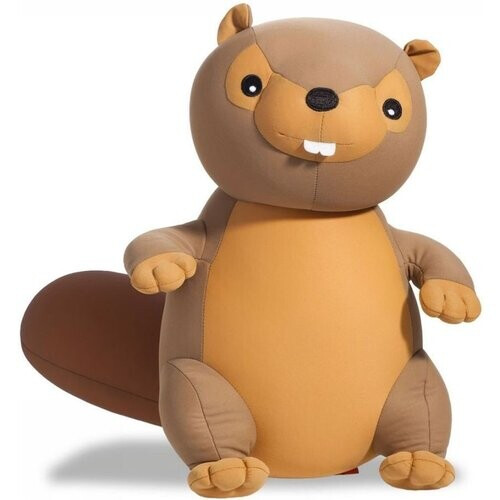 Cuddlebug Bever Knuffel Kussen Bruin/Lichtbruin Tweedehands