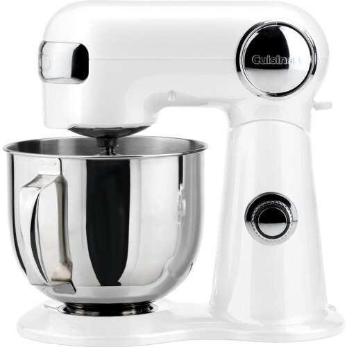 Cuisinart Precisie Keukenmixer SM50WHE Keukenmachine - 5.2L kom - 12 snelheidsinstellingen - Inclusief deeghaak, garde en platte garde Tweedehands