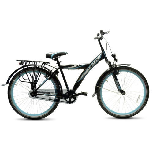 Cyclux Astro Jongensfiets 26 Inch – Blauwzwart Design Robuust Stalen Frame V-brakes Bagagedrager Ringslot. Gratis Rijklaar Bezorgd. | Nieuw (outlet)