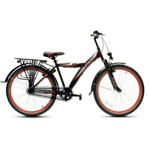 Cyclux Astro Jongensfiets 26 Inch – Robuust Stalen Frame V-brakes Roodzwart Design Bagagedrager Ringslot. Gratis Rijklaar Bezorgd. | Nieuw (outlet) Tweedehands