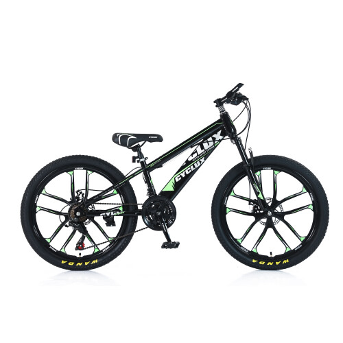 Cyclux Road Bike Jongensfiets Mtb 26 Inch 21 Speed Shimano Groen | Tweedehands (Refurbished)