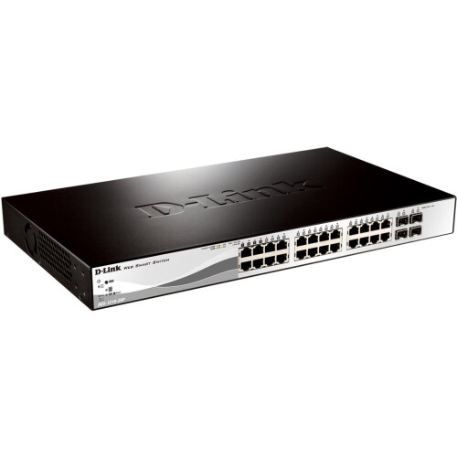 D-Link DES-1210-28P - Netwerkswitch - Smart Managed - PoE (24 poorten) Tweedehands