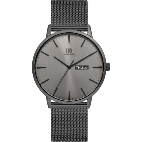 Danish Design Akilia - Horloge Heren - Analoog - Quartz - 41 mm - Grijs - RVS