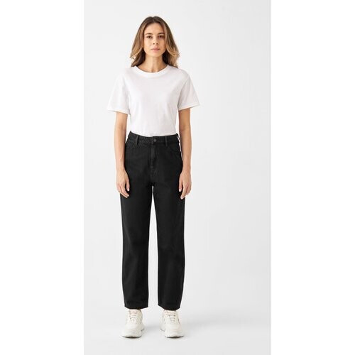 Dawn dames vegan Cropped Jeans Dawn Zwart Tweedehands