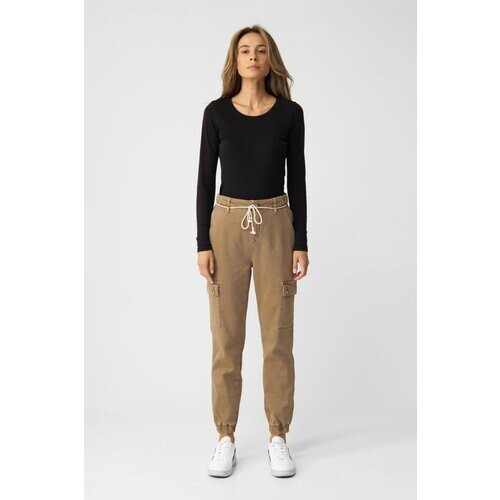 Dawn dames vegan Denim Cargo Sunshine Licht Kameel Tweedehands