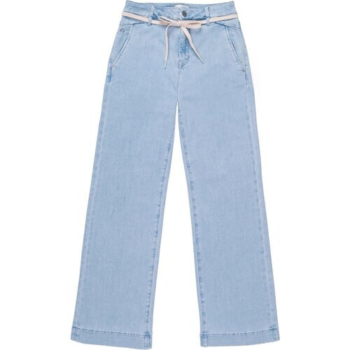 Dawn dames vegan Dew Flared Soft Denim French Pocket Helderblauw Tweedehands