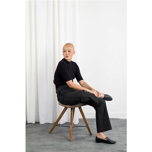 Dawn dames vegan Jeans Dew Zacht Zwart Denim Tweedehands