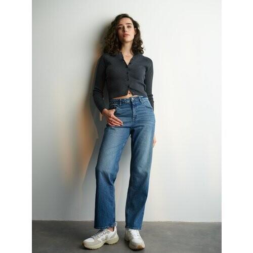 Dawn dames vegan Jeans Normaal Recht Klassiek Ochtend Medium Blauw Tweedehands
