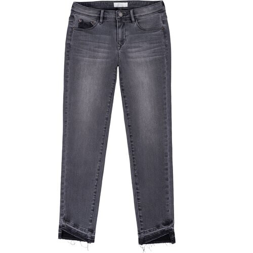 Dawn dames vegan Slim Jeans Mid Sun Donkergrijs Tweedehands