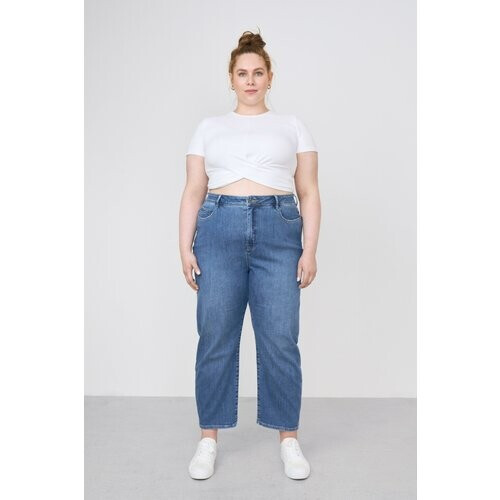 Dawn dames vegan Stardust O-Shape Jeans Medium Blauw Tweedehands