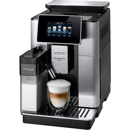 De_longhi Primadonna Soul Ecam610.75.mb – Volautomatische Espressomachine – Bean Adapt & Wi-fi – Zwart Metaal.mb | Nieuw (outlet)