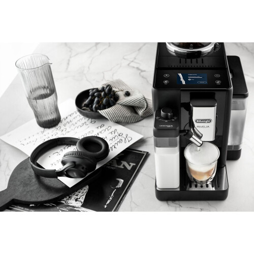 De_longhi Rivelia Exam440.55.b – Volautomatische Espressomachine – Ingebouwde Bonenmaler – Zwart | Nieuw (outlet)