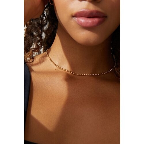 Dear Darling Berlin dames vegan Choker Korte Ball Chain Goud Tweedehands