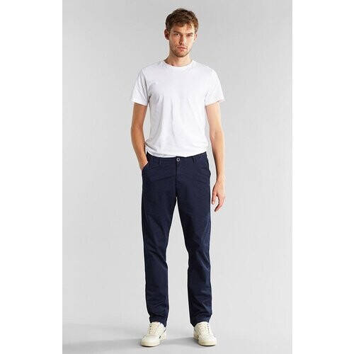 DEDICATED mannen vegan Chino Kaki Donkerblauw Tweedehands