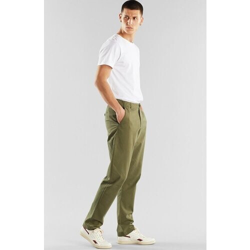 DEDICATED mannen vegan Chino Kaki Groen Tweedehands