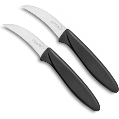 Déglon Gebogen schilmessen set - precisie en duurzaamheid - vaatwasmachinebestendig - 7 cm - 2 stuks Tweedehands