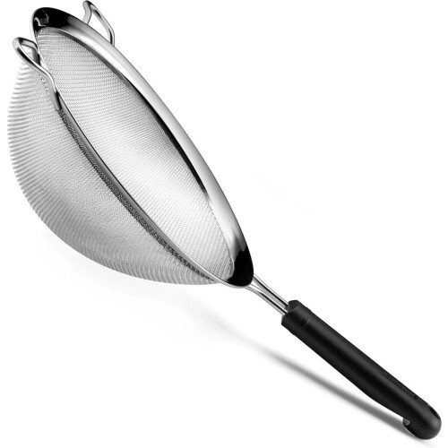 Déglon Passoire Ø 20 cm - Antislip Zeef - Roestvrijstaal - Zwart Handvat - Duurzaam Design Tweedehands