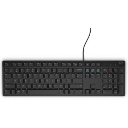 Dell KB216 - Toetsenbord FullSize - Membraan - Qwerty Spaans - Zwart Tweedehands