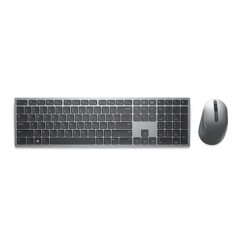 DELL KM7321W - Toetsenbord en muis - RF-draadloos + Bluetooth - AZERTY Belgisch Grijs Titanium