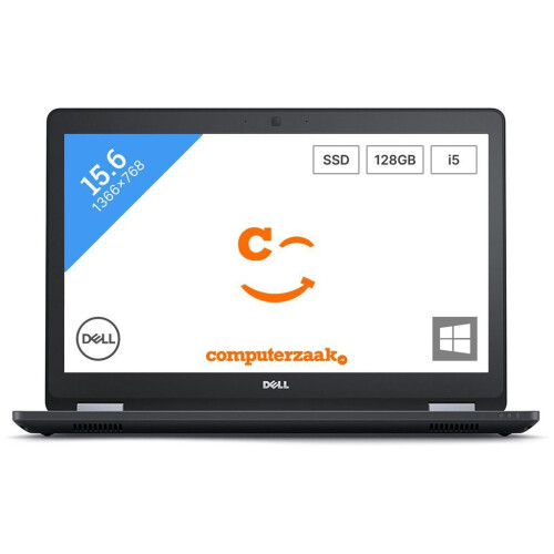 Dell Latitude E5570 - Laptop - Intel Core i5 6300U 2.40GHz - 8GB RAM - 128GB SSD - 15.6 inch