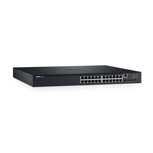 DELL N1524P Managed L3 Gigabit Ethernet (10/100/1000) Zwart 1U Power over Ethernet (PoE) Tweedehands