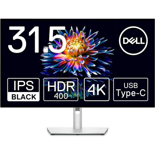 Dell UltraSharp U3223QE - 4K IPS Black Monitor - USB-C 90W - RJ45 - KVM - 32 inch Tweedehands