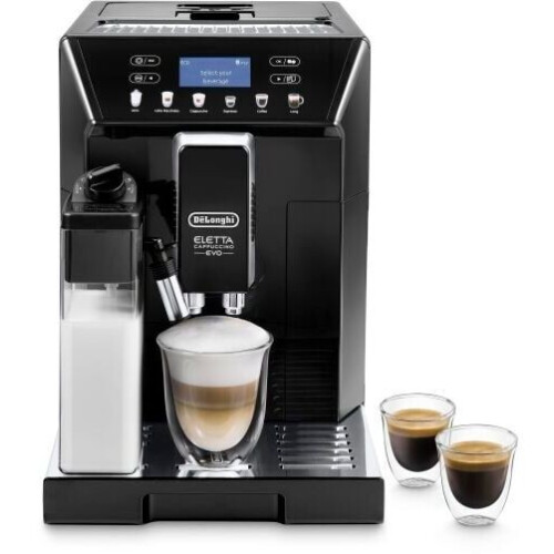 DeLonghi Eletta Cappuccino ECAM 46.860.B - Volautomatische Koffiemachine - 6 Dranken met 1 Druk op de Knop - Zwart
