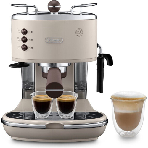 De'Longhi Icona Vintage ECOV311.BG - Handmatige Espressomachine - Cappuccinosysteem - Beige Tweedehands