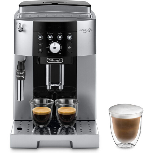 De'Longhi Magnifica S Smart ECAM250.23.SB - Volautomatische espressomachine - 2 koffies tegelijk - Zilver/zwart Tweedehands