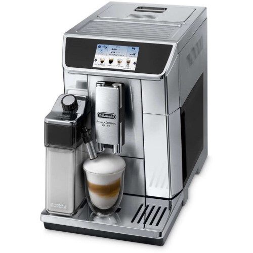 DeLonghi PrimaDonna Elite ECAM 650.75.MS - Volautomatische Koffiemachine - 6 Gebruikersprofielen - Zilver Tweedehands